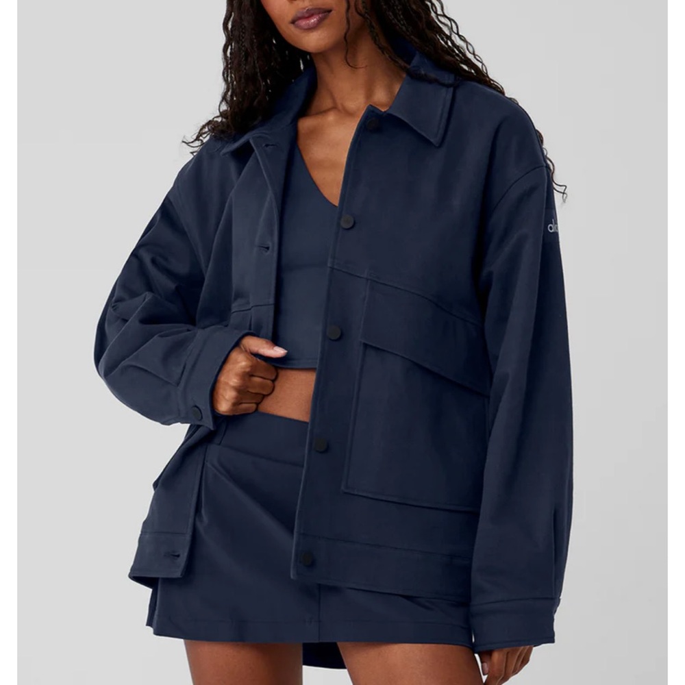 ALO Yoga Unisex One Up Jacket navy - Picture 4 of 9